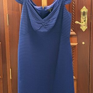 Tadashi Shoji Vibrant Blue One-Shoulder Dress 3X